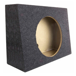 QPower 12 Inch Single Slim Shallow Subwoofer Box and Pyle 1600 Watt Subwoofer