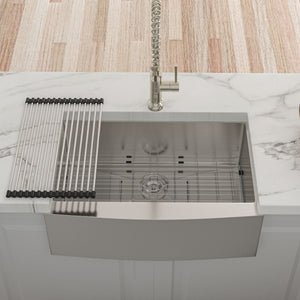 Farmhouse Kitchen Sink Stainless Steel Apron Front