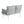 Mariano Steel Loveseat and Table, Off White & Grey