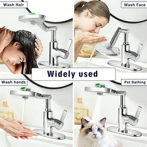 LED Temperature Display Bathroom Faucet with Digital Screen