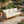 Outdoor Acacia Wood and Rope 3 Seater Patio Sofa
