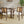 Mid Century Modern Arm Dining Chairs With Rattan Backrest