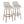 Hannah - Transitional Fixed Height Barstool With Swivel With Round Footrest (Set of 2)