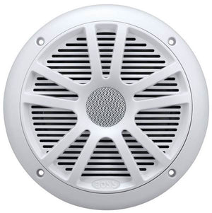 2) New Boss Audio MR6W 6.5" 180W Dual Cone Marine/Boat Speakers Stereo- White - TRAPSKI