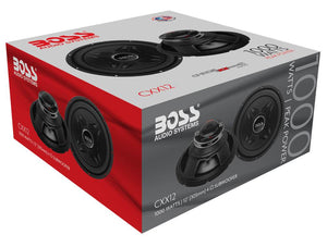 New Boss CXX12 12" 1000 Watt 32Hz 4-Ohm Black Car Stereo Audio Power Subwoofer
