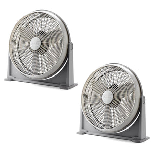 Lasko 20" 3-Speed Cooling Air Circulator Floor & Wall Mount Fan, Gray (2 Pack) - TRAPSKI