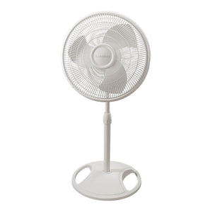 Lasko 16 Inch Oscillating Adjustable Tilting Pedestal Stand Fan, White (2 Pack) - TRAPSKI