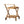 Riviera Bar Cart Natural Stained Acacia Wood Mobile Bar Cart