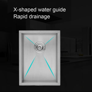 Modern Style Undermount Sink With Stainless Steel, Deep Single Bowl