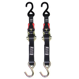 Rod Saver Rubber Ratchet Tie-Down - 1" x 3 - Pair