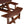 Outdoor 8 Person Round Picnic Table with Built-In Benches