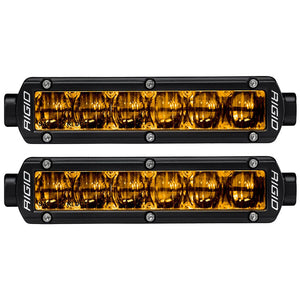 RIGID Industries 6" SR-Series SAE Compliant Fog Light - Black w/Yellow Light