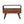 Solid Wood Mini Curved Media Unit, Chestnut, 1-Drawer, 1 Open Slot