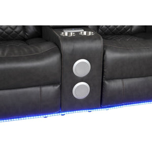Benz - Power Recliner Set With LED Lighting And USB Charging