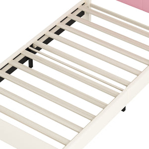 Upholstered Princess Platform Bed With Crown Headboard