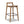 Sven - Modern Minimalist Low Back Counter Stool - Dark Brown Walnut