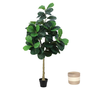 Artificial Fiddle Leaf Fig Tree 5.5FT with Planter