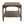 Rustic Brown Wood Coffee Table with Turned Spiral Legs and Lower Shelf