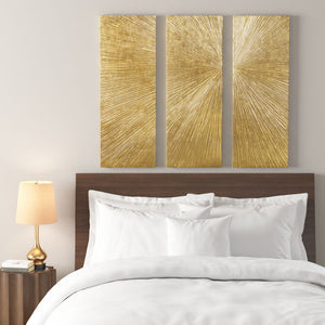 Lumina Aurea™ — Signature Sunburst Hand-Painted Triptych