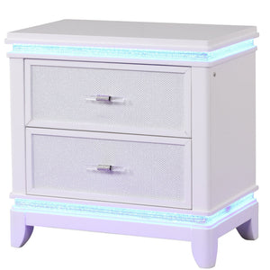 Opium - 2 Drawer Nightstand - White