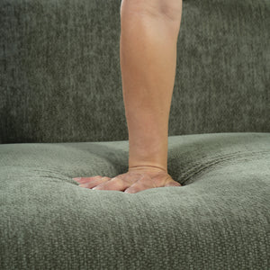 87.4" Modern Minimalist Curved Block Sofa