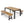 3-Piece Outdoor Acacia Wood Dining Set, 71