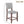 Set of 4 Mid-Century Modern Linen Upholstered Bar Stools