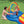 Intex 9.75ft x 6.3ft x 53in Rainbow Slide Kids Play Inflatable Pool Ring Center