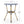French Bistro Table Outdoor Elegance - White / Blue