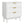 3 Drawer Dresser with Fluted Panel Design