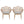 Kirk Outdoor Wicker Peacock Shape Papasan Style Chair Set of 2