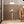Mode - Leatherette Round C-Shaped Sofa Side Table - Saddle Brown