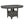 Ingall - 5 Piece Set With Storage Table And Upholstered Chairs - Medium Gray