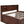 Full Size Captain Bed With Built In Storage Shelves, 4 Drawers And 2 Cabinets - Antique Brown