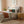 Round Fluted Side Table with Storage