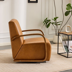 Swivel Accent Rotatable Ergonomic Single Chair For Living Room