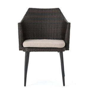 Kenneth 3 Pieces Chat Set Outdoor Furniture - Brown Multi