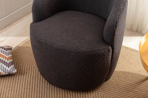 Teddy Fabric Swivel Accent Armchair Barrel Chair