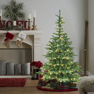 8ft Pre-Lit Christmas Tree with 500 Warm LED Lights