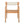 Creative Braided Acacia Wood Outdoor Dining Chairs with Armrests (Set of 2) - Teak / White