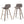 Randolph - Bentwood Multifunctional Counter / Bar Height Stool (Set of 2)