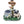 Sitting Pug Dog Planter Statue