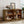 TREXM 4-Door Large Storage Buffet Cabinet with Glass Doors