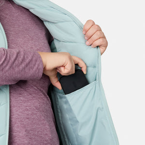Women's Plus Size Quilted Hybrid Vest