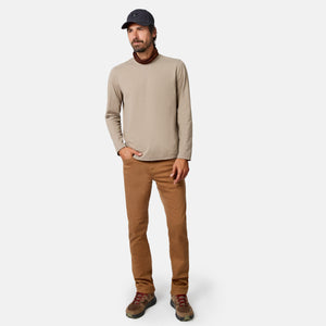 Men's FreeCycle® Sueded Melange Long Sleeve Crew Neck