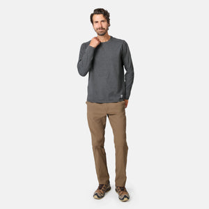 Men's FreeCycle® Sueded Melange Long Sleeve Crew Neck