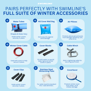 Swimline PCO827 24' Round Above Ground Swimming Winter Cover (Pool Cover Only)