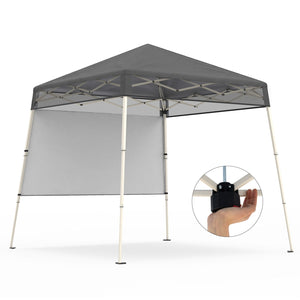 7 x 7 FT Pop-Up Canopy Tent with 1 Push Center Lock for Sports Picnic Camping