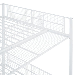 Bunk Bed With 5 Tier Shelves