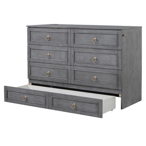 Murphy Bed With Large Drawers And Stylish Design